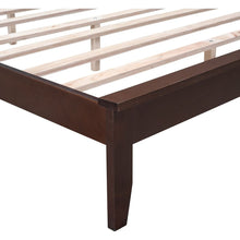 Carregar imagem no visualizador da galeria, 3-Pieces Bedroom Sets,Queen Size Wood Platform Bed and Two Nightstands,Storage Platform bed with USB and LED Lights-Walnut+Beige