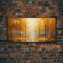 Carregar imagem no visualizador da galeria, Fall Centerpiece Landscape Painting Canvas Print, Autumn Landscape Decor, Fall Centerpiece Fall Home Decor, Fall Wall Decor, Fall Home Decor