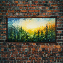 Carregar imagem no visualizador da galeria, Forest Wall Art, Abstract Wall Art, Forest Painting, Wall Art, Canvas Print, Wall Hanging, Landscape Art, Home Office Art, Southern Decor