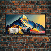 Carregar imagem no visualizador da galeria, Abi Gamin, Wall Art, Original Mountain Painting Print, Travel Poster, Mountain Landscape Wall Decor, Mountains of India