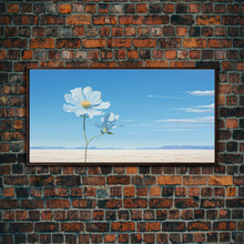 Load image into Gallery viewer, Desert Art, Wildflowers Wall Art, Botanical Painting, Panoramic Art, Wall Art, Canvas Art, Landscape Art, Horizontal Print, Thank You Gift