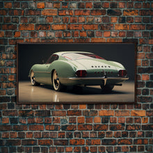 Load image into Gallery viewer, Classic Car Wall Art, Car Art, Automotive Art, Panoramic Art, Wall Art, Canvas Art, Landscape Art, Landscape Print, Gift For Car Lovers