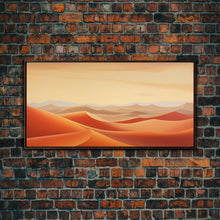 Load image into Gallery viewer, Desert Art, Sand Dune Wall Art, Desert Art Print, Panoramic Art, Wall Art, Canvas Art, Landscape Art, Landscape Print, Travel Art Print