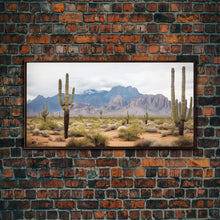 Load image into Gallery viewer, Desert Wall Art, Desert Decor, Framed Canvas Print, Desert Photography, Cactus Wall Art, Southwestern Decor, Landscape Prints, Boho Wall Art
