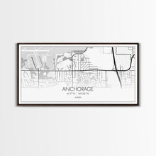Load image into Gallery viewer, Anchorage Street Map, Alaska Map, Map Print, Modern Art, Wall Art, Canvas Print, Bedroom Décor, City Map Wall Art, Minimalist Décor, Prints