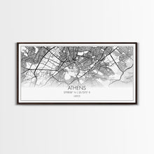 Load image into Gallery viewer, Athens Street Map, Greece Map, Map Print, Modern Art, Wall Art, Canvas Print, Preppy Room Décor, Coffee Bar Décor, Graduation Gifts, Office
