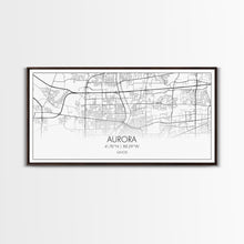 Carregar imagem no visualizador da galeria, Aurora Street Map, Illinois Map, Map Print, Modern Art, Wall Art, Canvas Print, Room Décor For Teens, Cool Wall Art, Fun Gift, Classroom Art