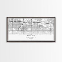 Load image into Gallery viewer, Aurora Street Map, Colorado Map, Map Print, Modern Art, Wall Art, Canvas Print, College Apartment, Colorado Wall Art, Mom Birthday Gift