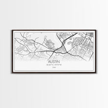 Carregar imagem no visualizador da galeria, Austin Street Map, Texas Map, Map Print, Modern Art, Wall Art, Canvas Print, Teen Girl Room Décor, Gift For Coworker, Bookshelf Décor