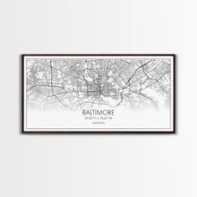 Carregar imagem no visualizador da galeria, Baltimore Street Map, Maryland Map, Map Print, Modern Art, Wall Art, Canvas Print, Home Office Wall Art, Non Binary Gifts, Camper Décor