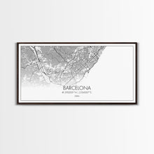 Load image into Gallery viewer, Barcelona Street Map, Spain Map, Map Print, Modern Art, Wall Art, Canvas Print, Gift Idea, Apartment Décor Aesthetic, Travel Wall Hanging