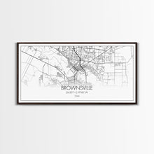 Carregar imagem no visualizador da galeria, Brownsville Street Map, Texas Map, Map Print, Modern Art, Wall Art, Canvas Art, Realtor Closing Gift, Wall Décor Over The Bed, Couples Gift