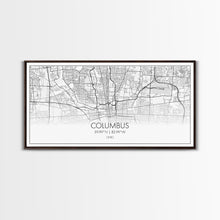 Cargar imagen en el visor de la galería, Columbus Street Map, Ohio Map, Map Print, Modern Art, Wall Art, Canvas Art, Cute Room Décor Aesthetic, Gift For Wife, Patriotic Décor