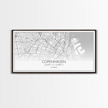 Cargar imagen en el visor de la galería, Copenhagen Street Map, Denmark Map, Map Print, Minimalist Art, Wall Art, Canvas Art, Modern Room Décor, RV Wall Décor, Gift For Pilot