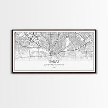 Load image into Gallery viewer, Dallas Street Map, Texas Map, Map Print, Minimalist Art, Wall Art, Canvas Art, Patriotic Décor, Boys Room Décor, Tiny House Gift, Home Décor