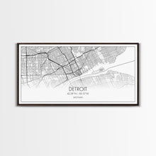 Load image into Gallery viewer, Detroit Street Map, Michigan Map, Map Print, Minimalist Art, Wall Art, Canvas Art, Office, Apartment Décor, Poker Room Décor, Fun Wall Art