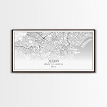 Carregar imagem no visualizador da galeria, Dublin Street Map, Ireland Map, Map Art, Minimalist Art, Wall Art, Canvas Art, Game Room Décor, Man Cave Wall Décor, Industrial Décor