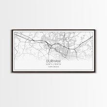Load image into Gallery viewer, Durham Street Map, North Carolina Map, Map Art, Minimalist Art, Wall Art, Canvas Art, Trendy Room Décor, Bar Room Décor, Teacher Gift