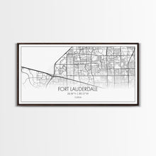 Load image into Gallery viewer, Fort Lauderdale Map, Florida Map, Map Art, Minimalist Art, Wall Art, Canvas Art, Gift For Newlyweds, Boys Room, Billiard Room Décor, Prints