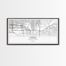 Load image into Gallery viewer, Gilbert City Map, Arizona Map, Map Art, Minimalist Art, Wall Art, Canvas Art, Lake House Décor, Ranch House Décor, Dorm Wall Décor, Home Art