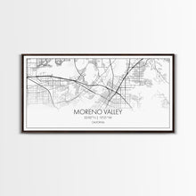 Load image into Gallery viewer, Moreno Valley City Map, California Map, Map Art, Minimalist Wall Art, Wall Art, Canvas Art, Horizontal Print, PHD Graduation Gift, Office