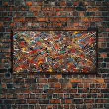 Cargar imagen en el visor de la galería, Cool Wall Art, Abstract Canvas Print, Modern Wall Decor, Jackson Pollock Style Wall Art, Abstract Decor, Abstract Expressionism