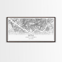 Load image into Gallery viewer, Seoul City Map, South Korea Art, Map Print, Modern Wall Art, Wall Art, Canvas Art, Thank You Gift, College Dorm Décor, Panoramic Art