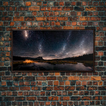 Cargar imagen en el visor de la galería, Stars Night Sky Galaxy River Lake Landscape Fine Art Print, Wall Art Print, Wall Décor, Wall Poster