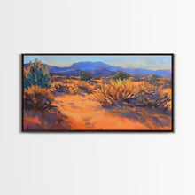 Carregar imagem no visualizador da galeria, Adorable cows at a red barn in the countryside, Framed Canvas Print, great for rustic living room, farmhouse wall decor art