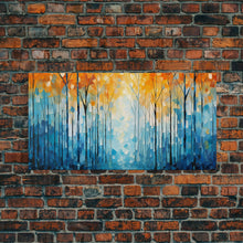 Carregar imagem no visualizador da galeria, Abstract Wall Art, Forest Wall Decor, Forest Painting, Wall Art, Canvas Print, Wall Hanging, Landscape Art, Farmhouse Wall Decor, Cozy Gift