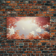 Carregar imagem no visualizador da galeria, Forest Art, Trees Wall Art, Autumn Art Print, Panoramic Art, Wall Art, Canvas Art, Landscape Art, Farmhouse Art, Dining Room Decor, RV Decor