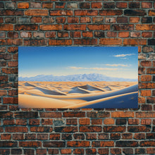 Load image into Gallery viewer, Desert Art, Framed Canvas Print, Landscape Painting, Poster Art, Desert Art Print, Saharan Desert, Sahara, Southwestern Art, Boho Decor