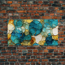 Carregar imagem no visualizador da galeria, Abstract Wall Art, Green Abstract Print, Vibrant Abstract, Panoramic Art, Wall Art, Canvas Art, Landscape Art, Welcome Home Gift, Room Decor