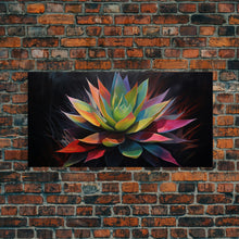 Carregar imagem no visualizador da galeria, Rainbow Agave, Southwest Art, Framed Canvas Print, Canvas Wall Art, Wall Art Prints, Southwestern Decor, Framed Art, Original Art