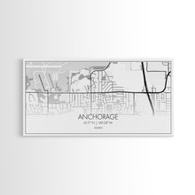 Load image into Gallery viewer, Anchorage Street Map, Alaska Map, Map Print, Modern Art, Wall Art, Canvas Print, Bedroom Décor, City Map Wall Art, Minimalist Décor, Prints