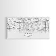 Carregar imagem no visualizador da galeria, Aurora Street Map, Illinois Map, Map Print, Modern Art, Wall Art, Canvas Print, Room Décor For Teens, Cool Wall Art, Fun Gift, Classroom Art