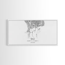 Carregar imagem no visualizador da galeria, Bali Street Map, Indonesia Map, Map Print, Modern Art, Wall Art, Canvas Print, Asian Wall Art, Over Bed Wall Art, Gift For Friend, Prints