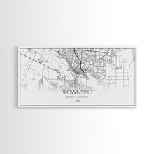 Carregar imagem no visualizador da galeria, Brownsville Street Map, Texas Map, Map Print, Modern Art, Wall Art, Canvas Art, Realtor Closing Gift, Wall Décor Over The Bed, Couples Gift