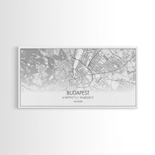 Carregar imagem no visualizador da galeria, Budapest Street Map, Hungary Map, Map Print, Modern Art, Wall Art, Canvas Art, Moving Gifts, Gift For New Home, Guest Room Decor, Prints