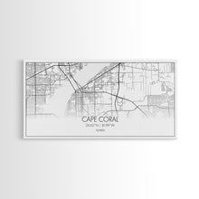 Carregar imagem no visualizador da galeria, Cape Coral Street Map, Florida Map, Map Print, Modern Art, Wall Art, Canvas Art, Rustic Décor, Bedroom Décor Women, Gift For The Home