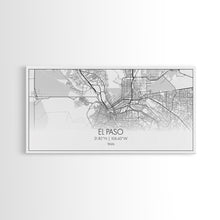 Load image into Gallery viewer, El Paso Street Map, Texas Map, Map Art, Minimalist Art, Wall Art, Canvas Art, Dorm Room Décor, Unique Room Décor, Father Gift, Prints