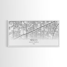 Load image into Gallery viewer, Frisco City Map, Texas Map, Map Art, Minimalist Art, Wall Art, Canvas Art, Black And White Art, College Student Gift, Man Cave Décor, Prints
