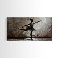 Load image into Gallery viewer, Ghostly Ballerina Framed Canvas Print, Halloween Decor, Spooky Vibes Wall Art