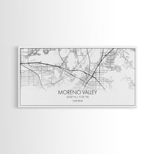 Load image into Gallery viewer, Moreno Valley City Map, California Map, Map Art, Minimalist Wall Art, Wall Art, Canvas Art, Horizontal Print, PHD Graduation Gift, Office