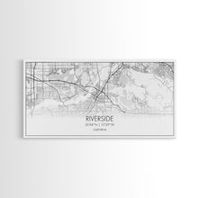Load image into Gallery viewer, Riverside City Map, California Art, Map Print, Minimalist Wall Art, Wall Art, Canvas Art, Panoramic Wall Art, Gift For Graduation, Room Art