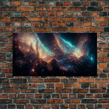 Carregar imagem no visualizador da galeria, Galaxy canvas print, trippy stars and night sky, universe, cool wall art, unique wall art