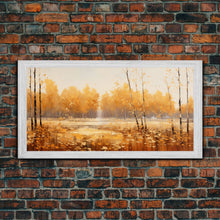 Carregar imagem no visualizador da galeria, Fall Centerpiece Landscape Painting Canvas Print, Autumn Decor, Fall Centerpiece, Fall Home Decor, Fall Wall Decor, Fall Home Decor