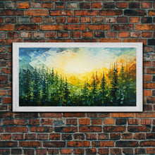 Carregar imagem no visualizador da galeria, Forest Wall Art, Abstract Wall Art, Forest Painting, Wall Art, Canvas Print, Wall Hanging, Landscape Art, Home Office Art, Southern Decor