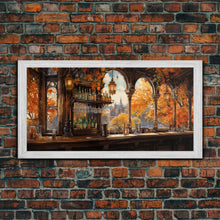 Load image into Gallery viewer, Bar Wall Art, Fall Wall Art, Unique Wall Decor, Canvas Print, Wall Hanging, Panoramic Art, Kitchen Wall Decor, Gift For Men, Wall Art Prints