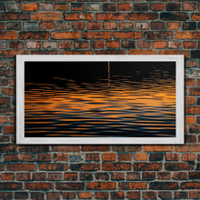 Carregar imagem no visualizador da galeria, Abstract Wall Art, Ripples Art, Abstract Water Wall Decor, Vibrant Art, Panoramic Wall Decor, Canvas Print, Wall Art, Framed Canvas Art